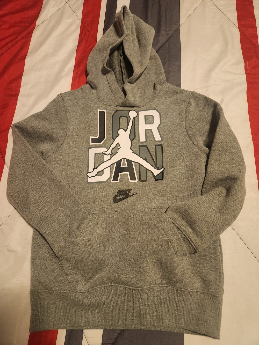 Nike Grey Jordan Jumpman Pullover Hoodie